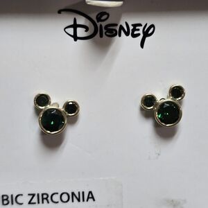 Disney Silver Mickey May Earrings